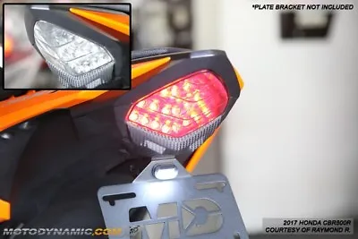 SEQUENTIAL Signal LED Tail Light CLEAR Fits 2016-18 Honda CBR500R CB500X CB500F • $130.95