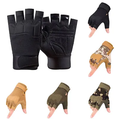 Military Army Shooting Fingerless Gloves Bike Motocycle Cycling Gloves 1 Pairs • $6.61