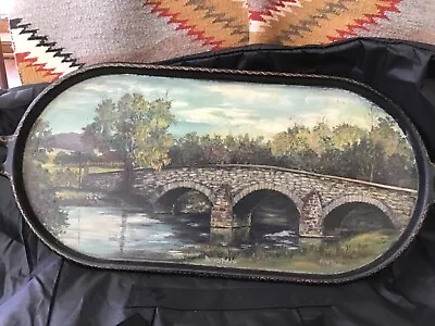 Burnside Bridge Painting Civil War  Antietam  Excellent Rendition. Folk Art.?? • $55