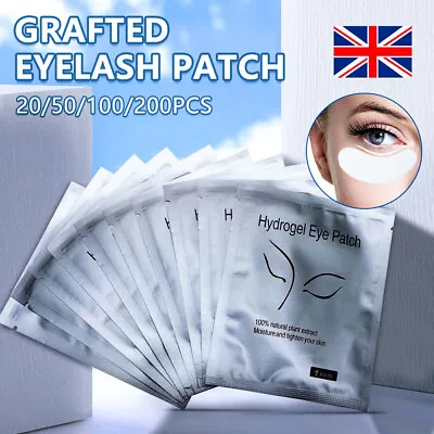 £5.99 • Buy 200PCS Under Eye Curve Eyelash Pads Gel Patch Lint Free Lash Extension Beauty UK