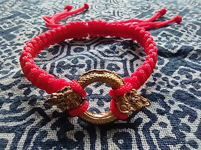 $14.99 • Buy Bracelet Naga Brass Thai Talisman Amulet Protect Magic Lucky Holy Dragon 