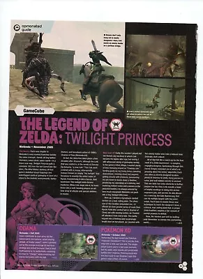 The Legend Of Zelda Twilight Princess - 2005 Video Game Article PRINT AD • £13.16