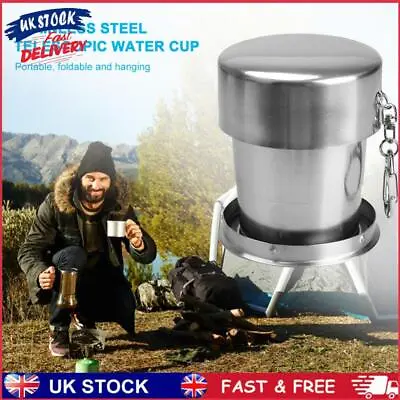 Collapsible Cup Portable Camping Mug With Keychain Drinking Cup (75ml) • £5.79