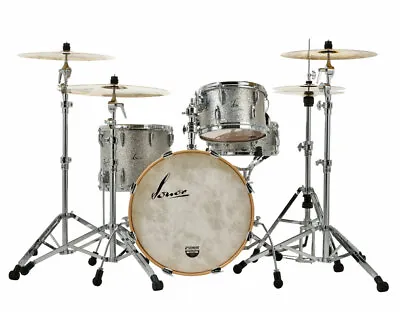 Sonor Vintage Series 3-pc Shell Pack W/ 20  Kick - Vintage Silver Glitter • $3559