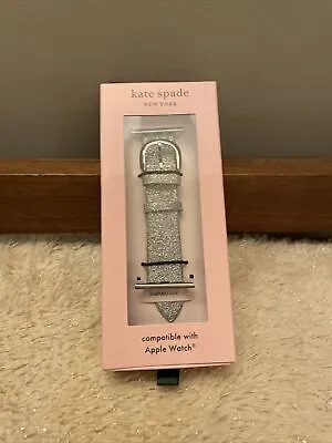 NWT - Kate Spade Apple Watch Band In Silver Glitter - 38/40mm • $119.88