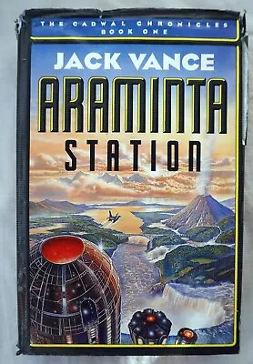 Jack Vance Araminta Station Sci-Fi Hardback Book New English Library 1st 1988 • £7.25