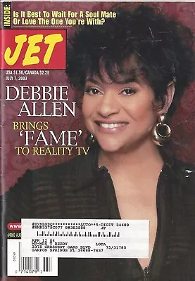 Debbie Allen Brings Fame To Reality Tv Love The One Your With 2003 Jet Magazine • $19.80