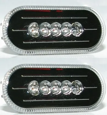 LED FENDER LIGHTS SIDE MARKERS CLEAR CHROME For VW MK4 B5 B5.5 GOLF JETTA PASSAT • $9.90