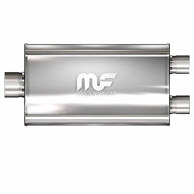 MAGNAFLOW 12587 Muffler Stainless Steel Single 3.5 Inch Inlet X Dual 2.5 Outlet • $199