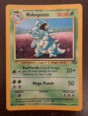 $10.90 • Buy Pokémon TCG Nidoqueen Jungle 7/64 Holo Unlimited Holo Rare