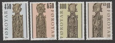 FAROE ISLANDS 2001 Pew Gables St. Olav's Church Set Of 4 MNH $6.50 • $6.50