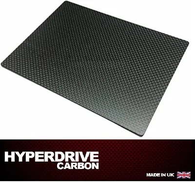 Carbon Fibre Sheet 3k Rigid Matte Plain  Different Sizes 12345mm  UK • £122.99