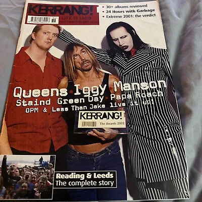 Kerrang Magazine 2001 Marilyn Manson Iggy Pop Queens Of The Stone Age • $14.99