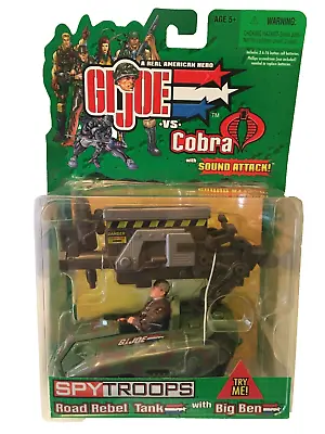 Vintage 2002 GI Joe Vs Cobra Spy Troops: Road Rebel Tank With Big Ben (NIP) • $19.95