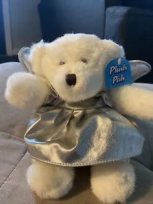 Dan Dee Plush 8” White Angel Teddy Bear Christmas Bear Holiday Bear Soft • $15.18