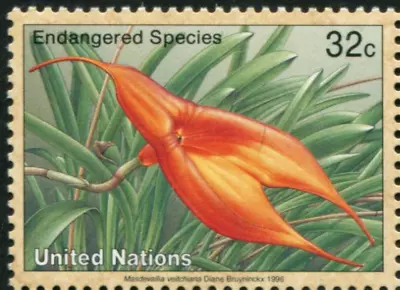 UN New York #Mi707 MNH 1996 Endangered Species Masdevallia Veitchiana [674] • $2.88