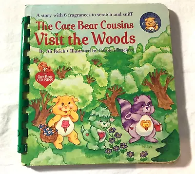 Vintage (1985) Care Bear Cousins Visit The Woods Rare - A Sniffy Book  • $19.99