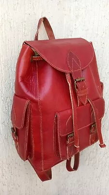 Moroccan Leather Backpack  Mens Backpack • $86.99