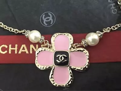 Chanel Necklace Chain Coco Cc Gold Flower France Engraving • £125.29