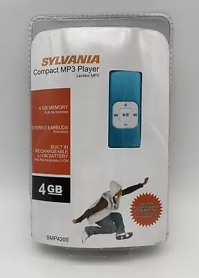 Sylvania 4GB MP3 Player Model SMP4200 Blue New Sealed!!! • $18