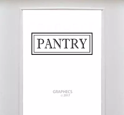 Pantry Vinyl Decal Kitchen Door Frame Sticker Glass Door Luxurious Border Decor • $11.99