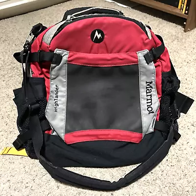 Marmot Highlander Fanny PackHiking Day Pack Dual Water Bottle Pockets Red • $23.99