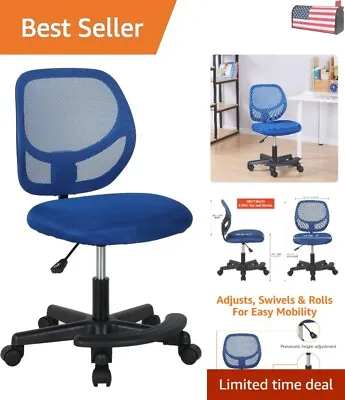 Kids Ergonomic Mesh Low-Back Swivel Study Desk Chair - Blue - Child Age Range • $116.82