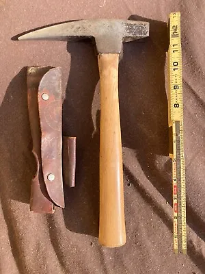 Vintage Genuine Norland Pick Axe W/Original Norlund Leather Sheath • $109.95