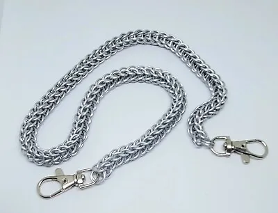 £10.99 • Buy Handmade Chainmail Persian 6in1 Silver Aluminium Wallet Chain. Biker/Punk Unisex