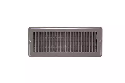 Brown Steel Floor Register Vent Diffuser Close Damper Fits 4 X12  Duct Opening • $22.34