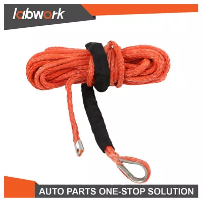 Labwork 5/16  X 50' Synthetic Winch Rope Line Recovery Cable For UTV 12000LBS • $33.12