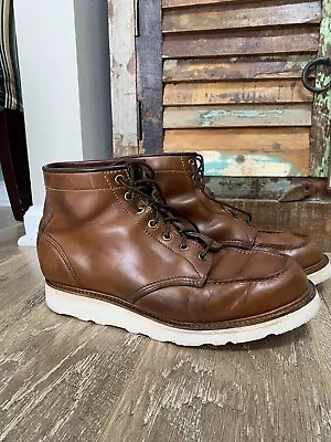 John Lofgren Moctoe MOC TOE BOOTS / HORWEEN LEATHER CAVALIER WHISKEY 10.5 11 • $325