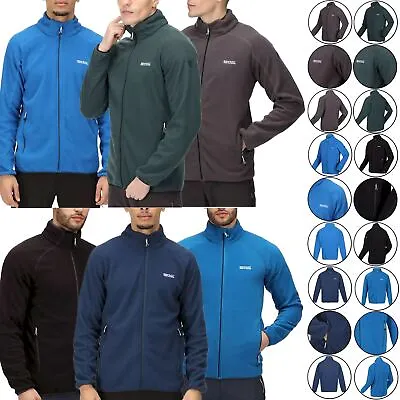Regatta Mens Hadfield Fleece Full Zip Up Jacket Heavy Hiking Warm Activewear • £14.99