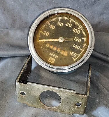 Vintage Stewart Warner Speedometer 160 Mph Stewart Warner Hot Rod Classic Gauge • $54