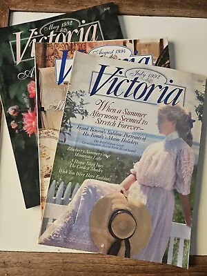 Vintage Victoria Magazines Lot Of 3 May July 92 August 94 • $17