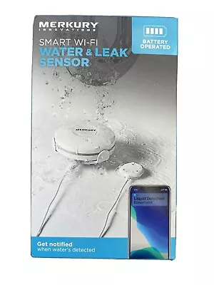 Merkury Innovations WiFi Water Leak Sensor And Alarm Smart Water & Flood... • $30