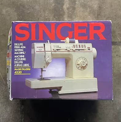 Singer Merritt 4530 White Electric Industrial Sewing Machine With Foot Pedal • $160