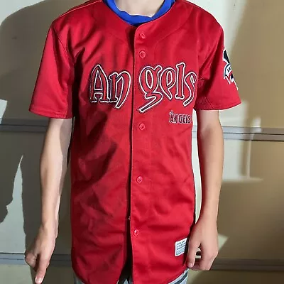 Anaheim Angels Valdimir Guerrero Red #27 Jersey By True Fan Series Kids Medium. • $19.75