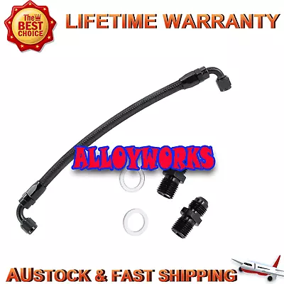 Power Steering Delete Line Black Braided For 2002-2004 Acura RSX NEW 5%off AUS • $69