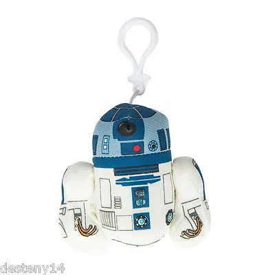 Star Wars R2D2 Plush Clip On With Out Sound R2-D2 Plush Keychain New • $9.22