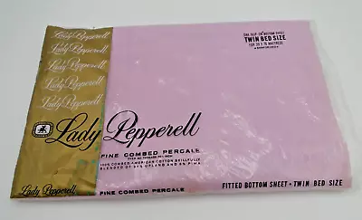 Vtg Lady Pepperell Twin Slip-on Bottom Sheet Fine Combed Percale 100% Cotton • $35.95