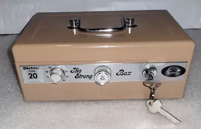 Vintage Stebco 20 The Strong Box Safe W/ Key Lock 50's-60's • $100