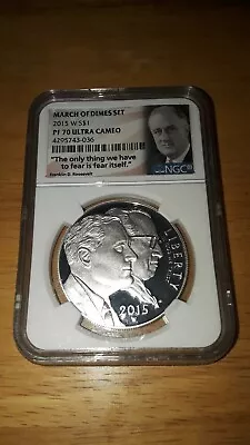 2015-W March OF Dimes  NGC Ultra Cameo PF70 $1 • $54