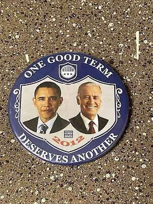 2012 BARACK OBAMA JOE BIDEN 3” Campaign Pin Pinback Button Political President • $12.99