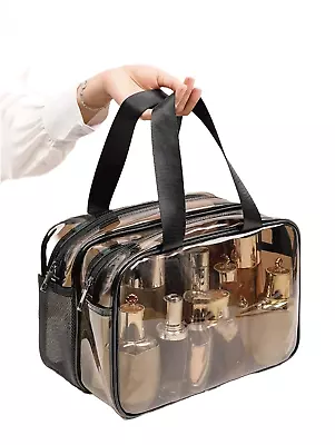 Toiletry Bag Clear Makeup Bag - Waterproof Large Capacity Travel Essentials Cos • £9.99