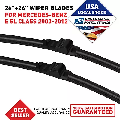 For MERCEDES W211 E550 E320 WINDSHIELD WIPER BLADE 26  OEM 2 SET 211 820 13 45 • $16.89