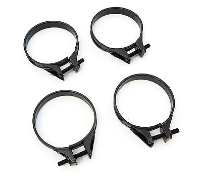 Black Carburetor Clamp 47mm - 50mm Set Of 4 Vintage Motorcycle Honda • $16.95