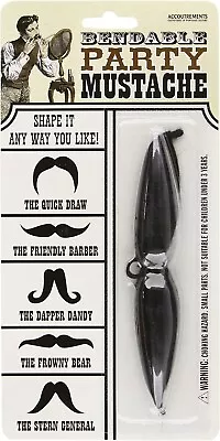 Accoutrements Bendable Party Mustache. Open Box • $7.25