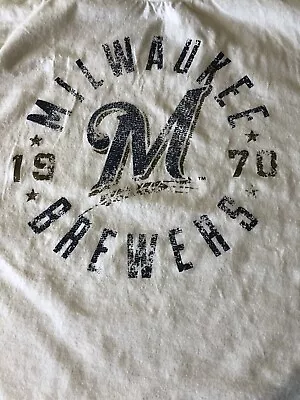 Milwaukee Brewers Shirt Delta Ringspun Brand Printed XL T-Shirt • $6.99