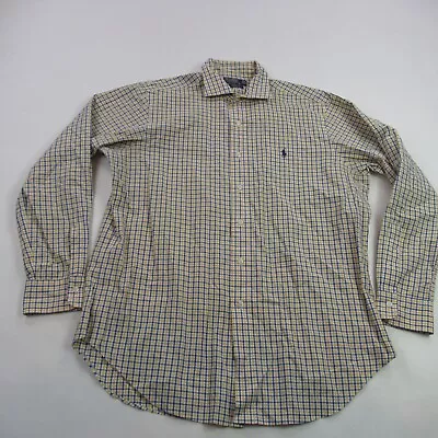 $19.97 • Buy Polo Ralph Lauren Shirt Mens Large Long Sleeve Lightweight Button Checks Stanton